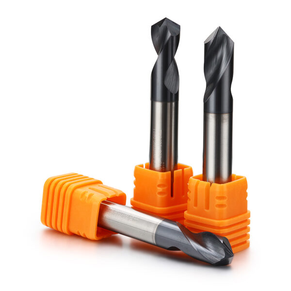 Carbide spot drills in 60 90 and 120 degree angles