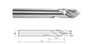 ZHY 60°/90°/120° 2 Flutes CNC Spotting Drills