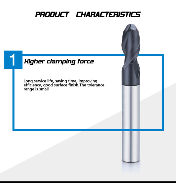 2 Flutes Ball Nose Milling Cutter