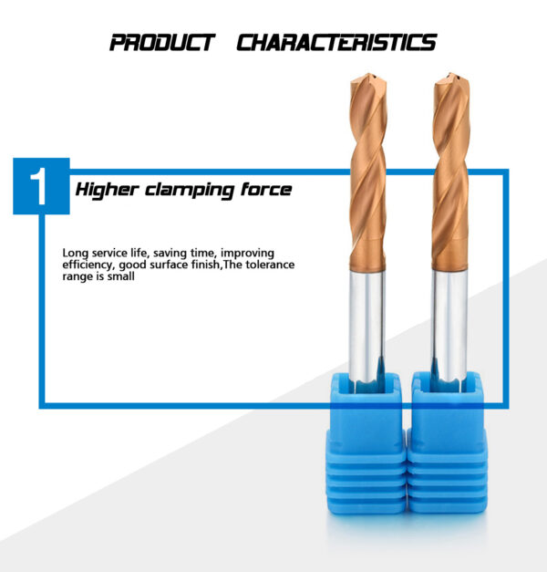 ZHY 2 Flutes High Speed Internal Cooling Carbide Drill