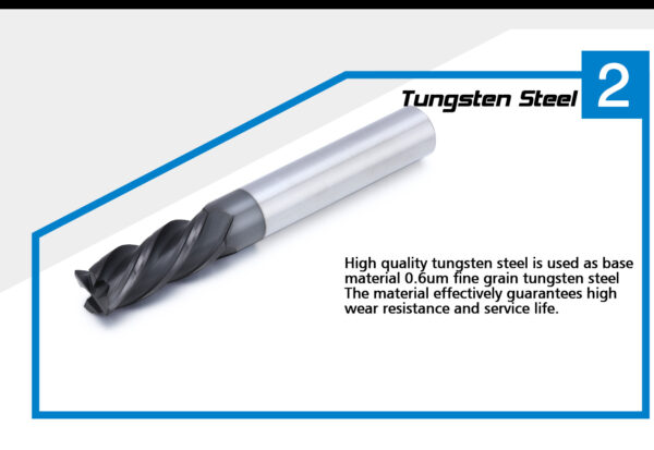 2 Flutes Corner Radius End Mills