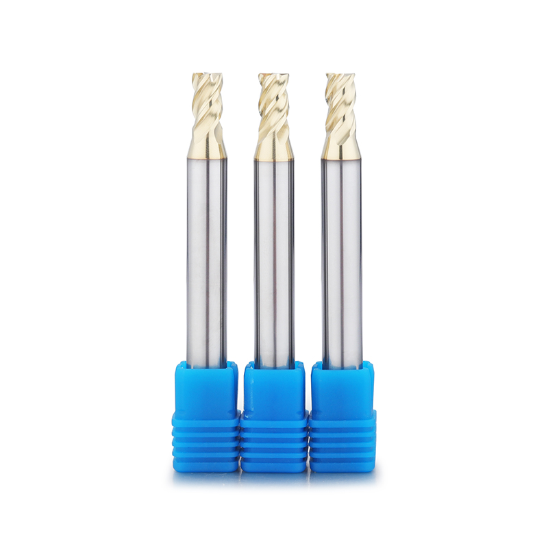 Carbide end mills for titanium alloys
