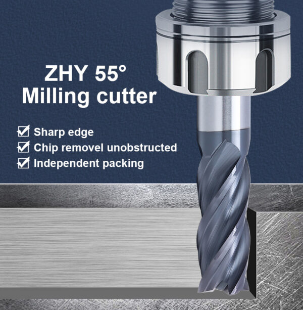 55 Degree Carbide flat milling cutter