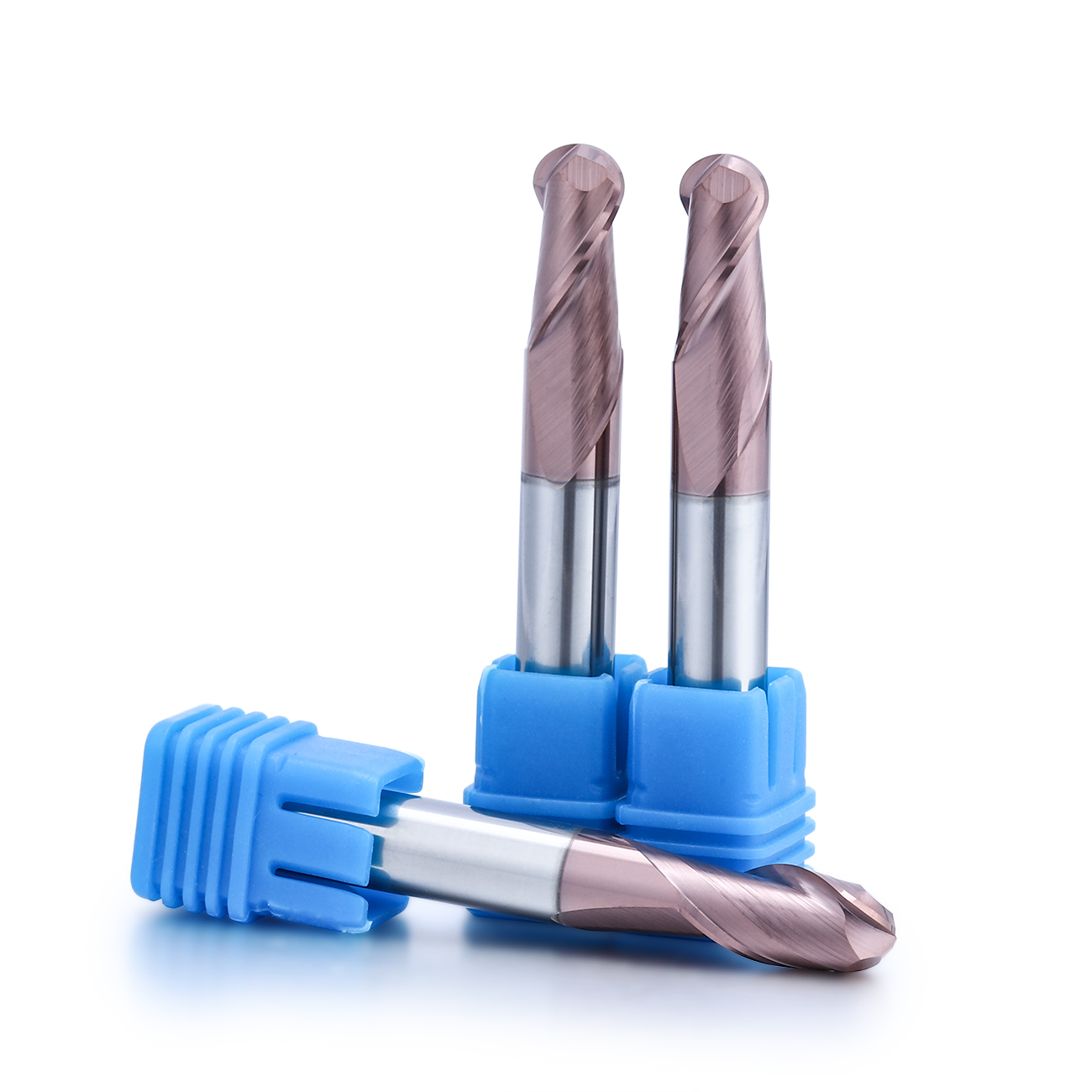 Carbide end mills for hardened steel
