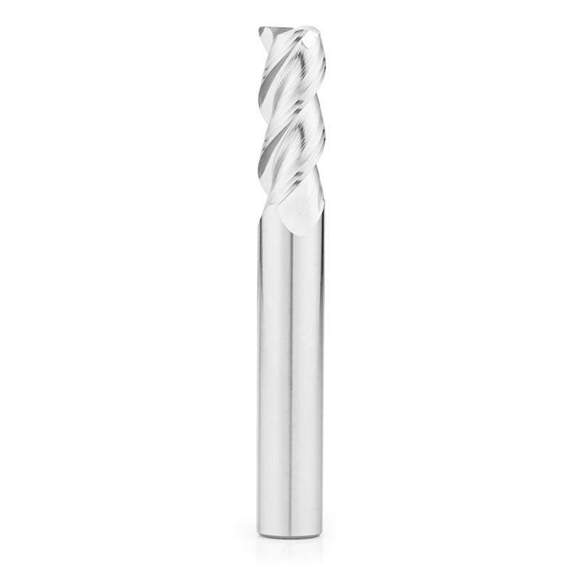 Carbide corner radius end mill for aluminum