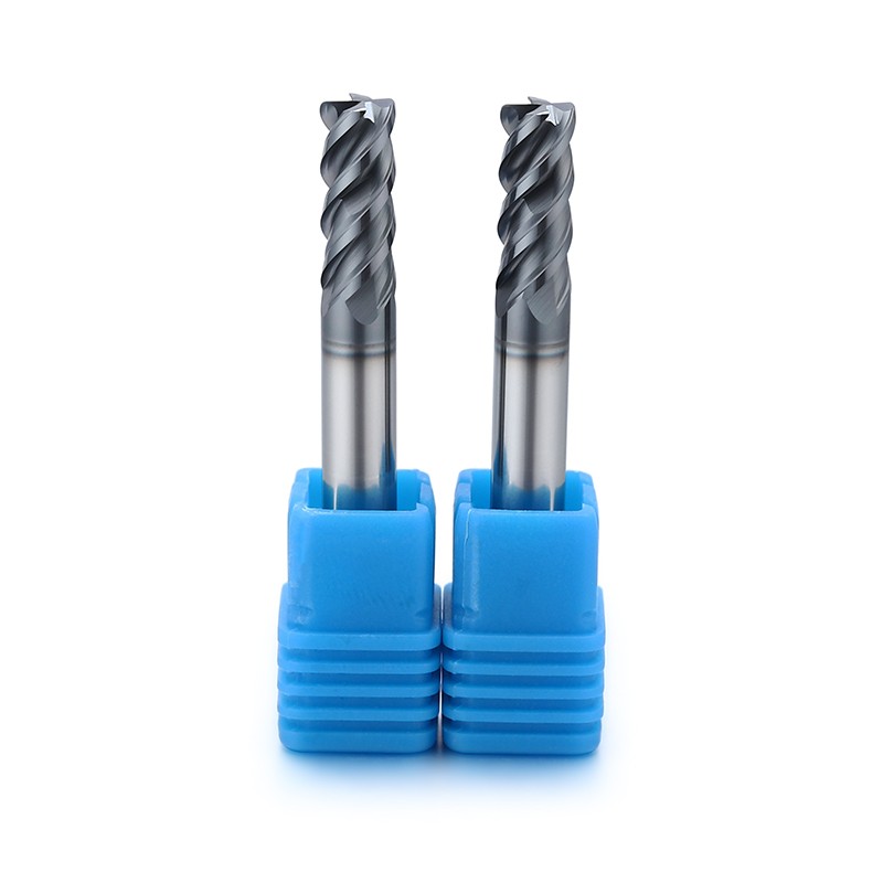 Carbide corner radius end mill for stainless steel
