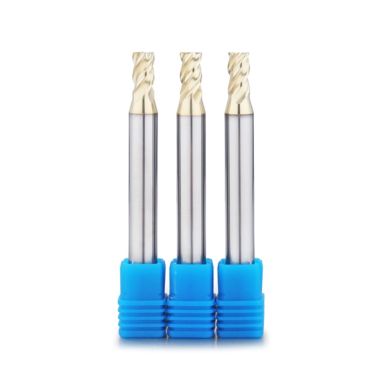 Carbide corner radius end mill for titanium alloy