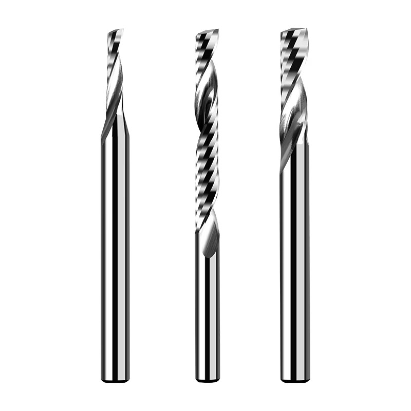 Single flute carbide end mill for aluminum