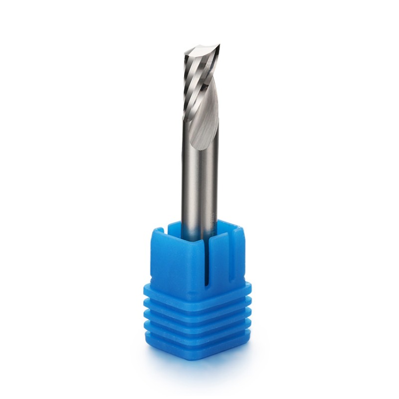 Single flute carbide end mill for aluminum