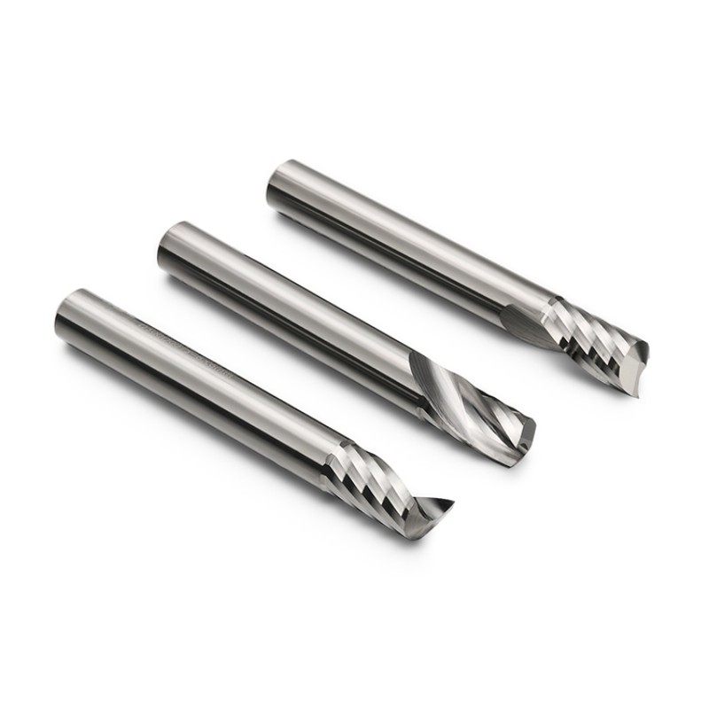Single flute carbide end mill for aluminum