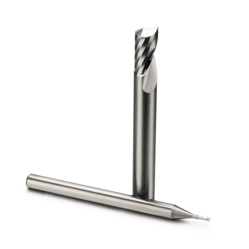 Single flute carbide end mill for aluminum
