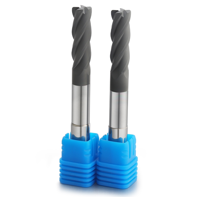 Diamond-coated carbide square end mill for graphite
