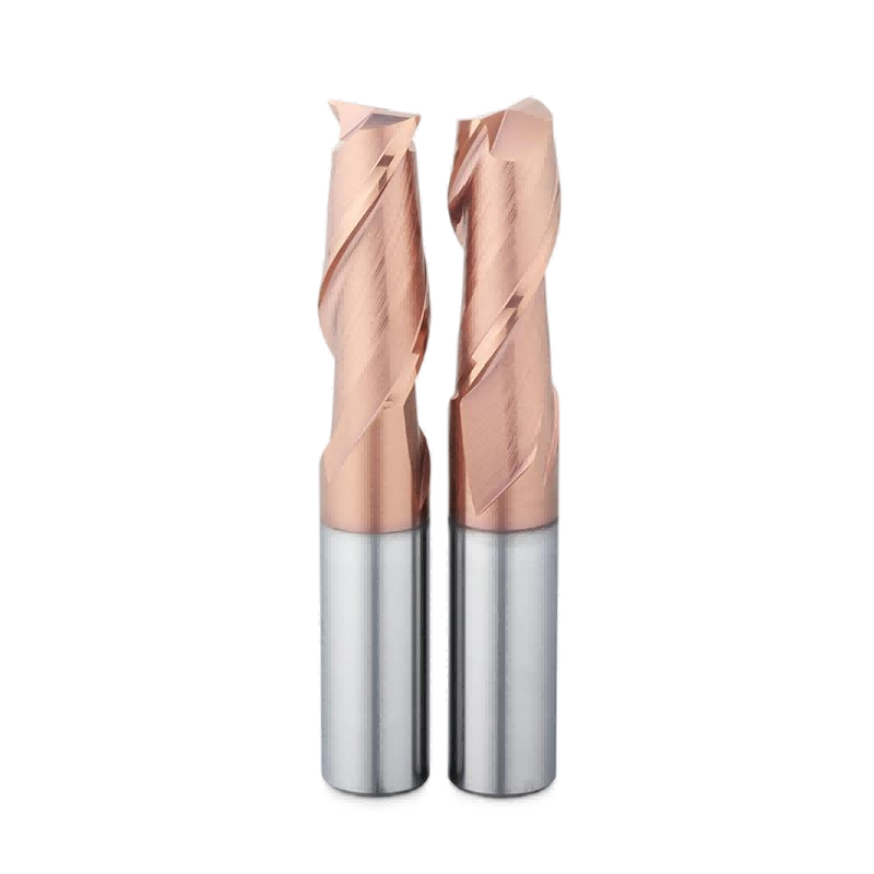 Carbide end mills for mold steel