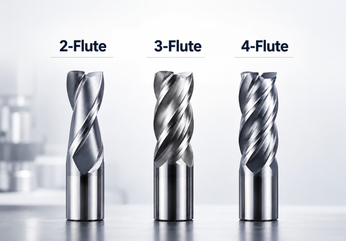 2-flute vs 3-flute vs 4-flute carbide end mills