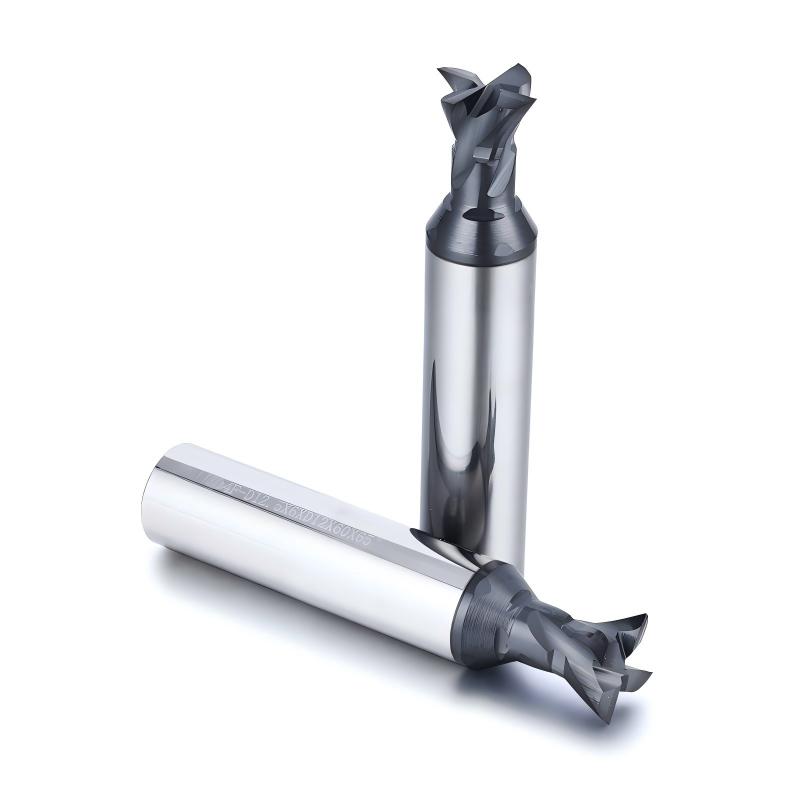 PCD dovetail end mill for aluminum graphite and composites