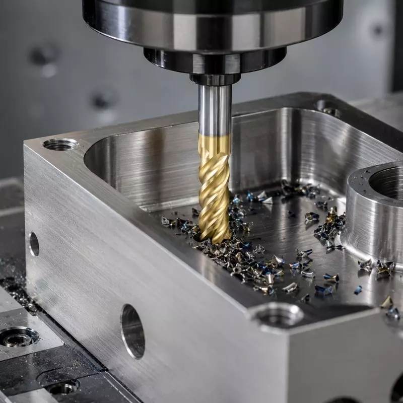 Carbide end mills for titanium alloys