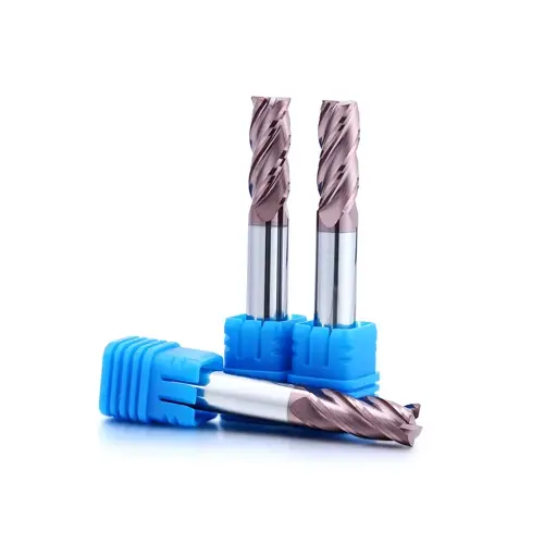 Carbide end mills for hardened steel