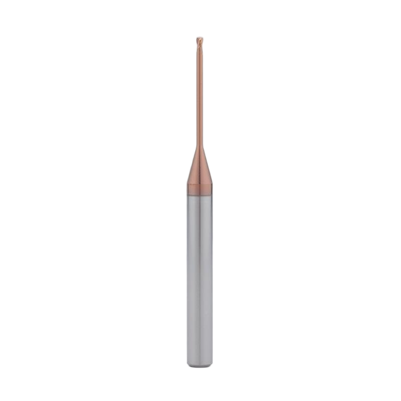 Long neck deep groove carbide square end mill