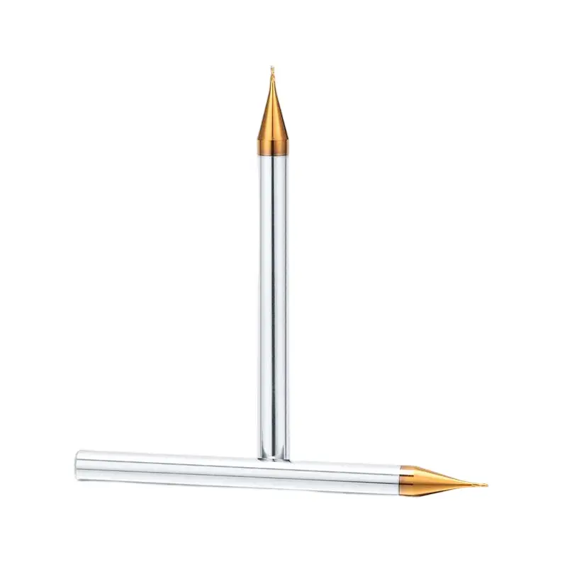 Micro diameter carbide corner radius end mill