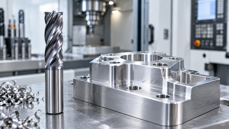 Carbide end mill machining performance under optimized cutting parameters