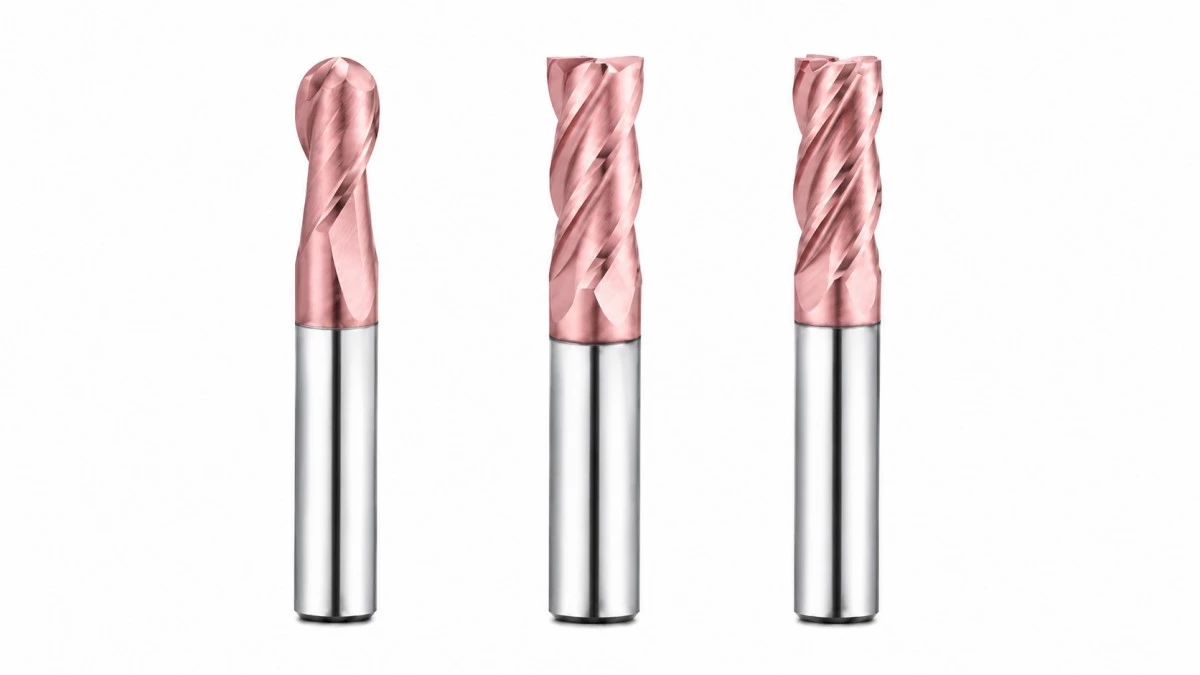 Hardened steel carbide end mill series