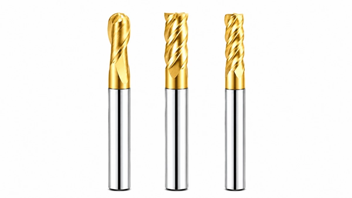Titanium alloy carbide end mill series