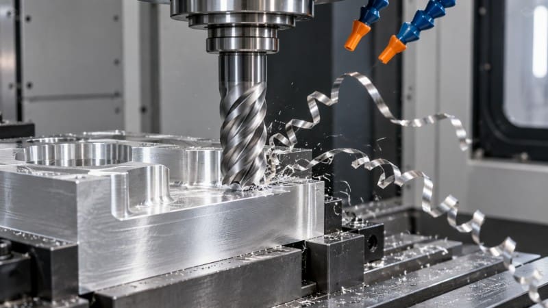 high helix carbide end mill machining aluminum alloy