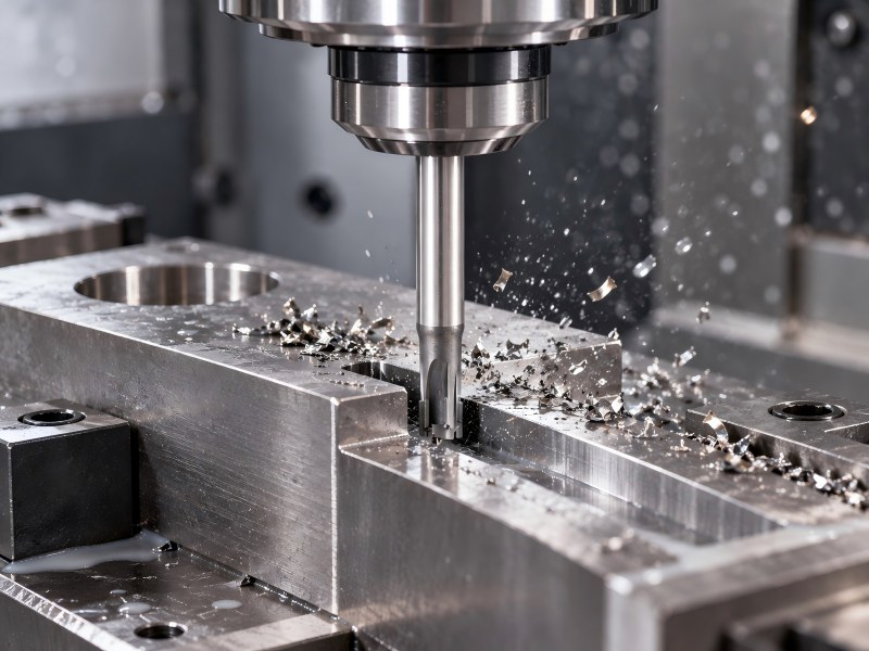 Custom PCD milling cutter with carbide tool body